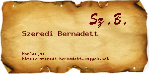 Szeredi Bernadett névjegykártya